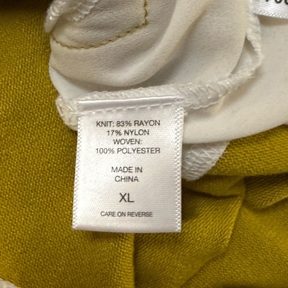 7th Avenue Design Studio Green Long Sleeve Sweater w/ Faux Blouse Bottom - Picture 6 of 6